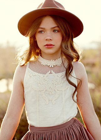 TWEEN - Lace Dot Top (12)